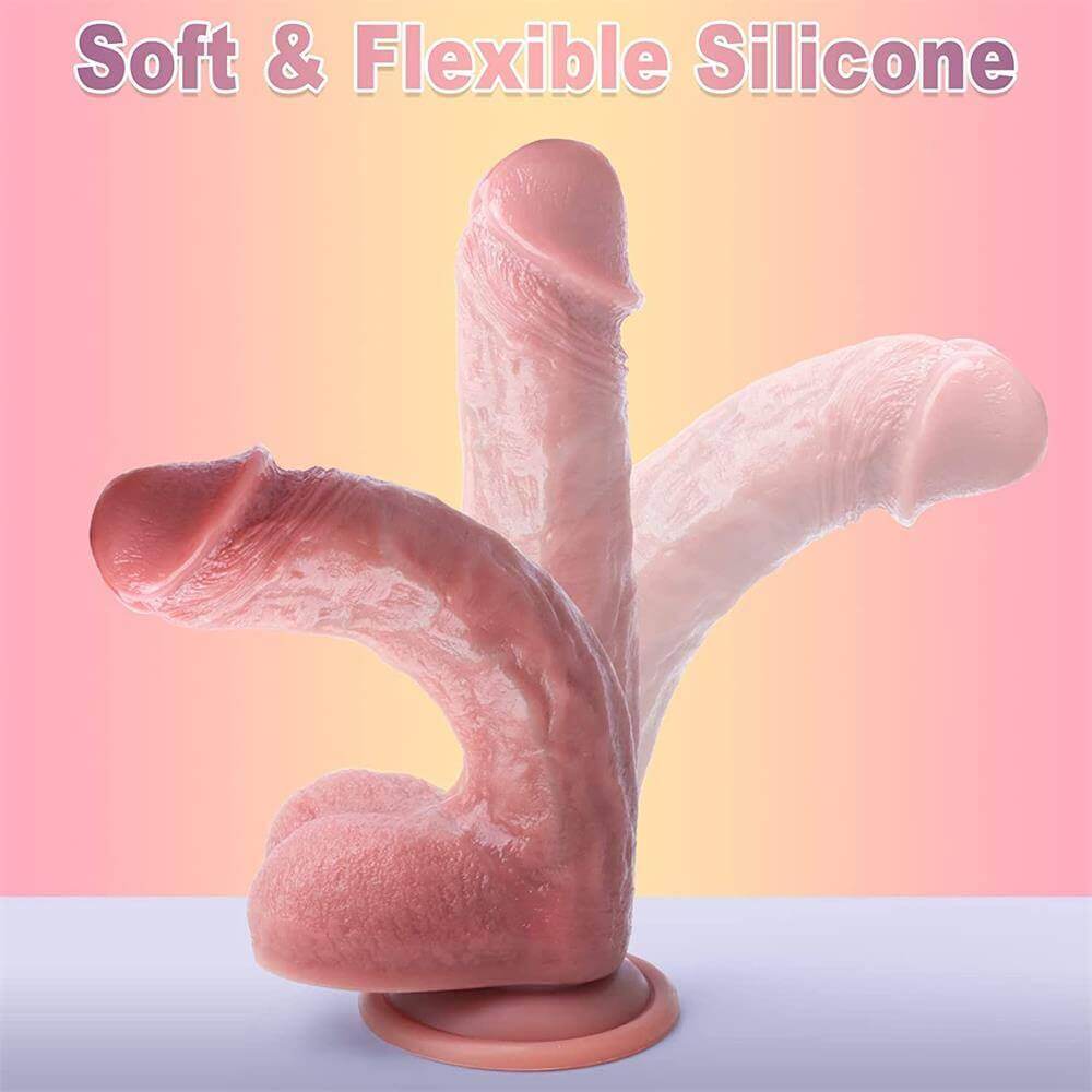 Realistic Curved Dildo | Silicone Curved Dildo | Adorime