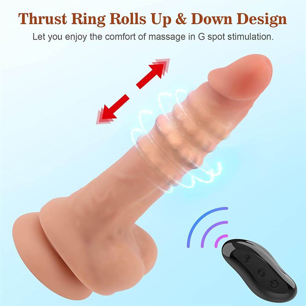 Realistic Thrusting Silicone Suction Cup Dildo 6.5''