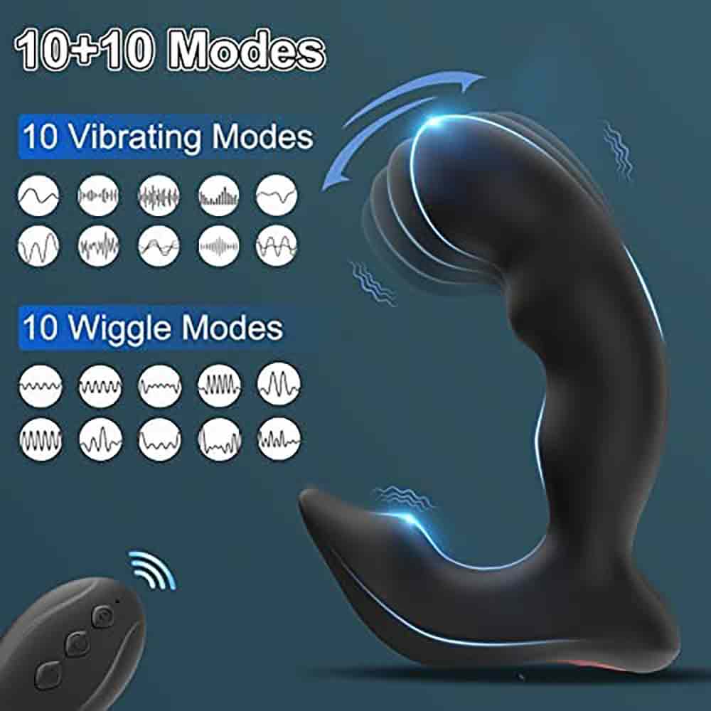 Ergonomic Prostate Massager | Black Prostate Massager | Adorime