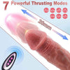 Pro-Bang Sex Machine Thrusting Realistic Dildo Vibrator with Pussy Rubbing & Heating