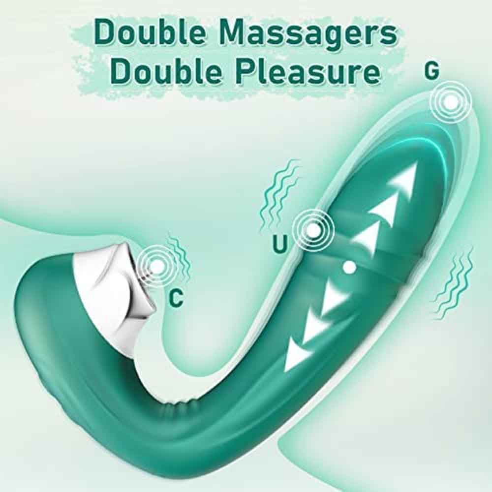Green G-Spot Clit Vibrator | G-Spot Clit Vibrator Toy | Adorime