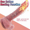 Rahim - Liquid Silicone Vibrating Thrusting Heating Dildo Stimulator with Remote 8.3''