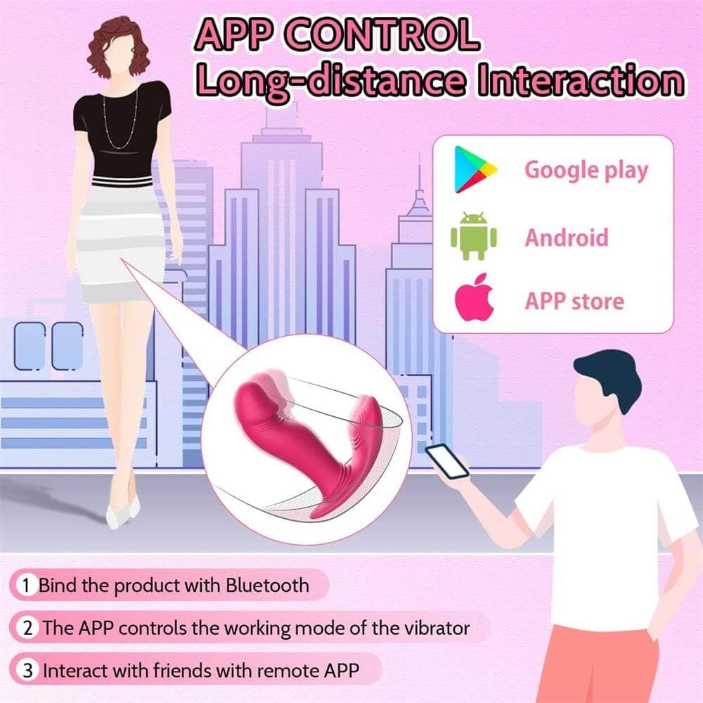 Wiggling Wearable Vibrator | App Controlled Vibrator | Adorime
