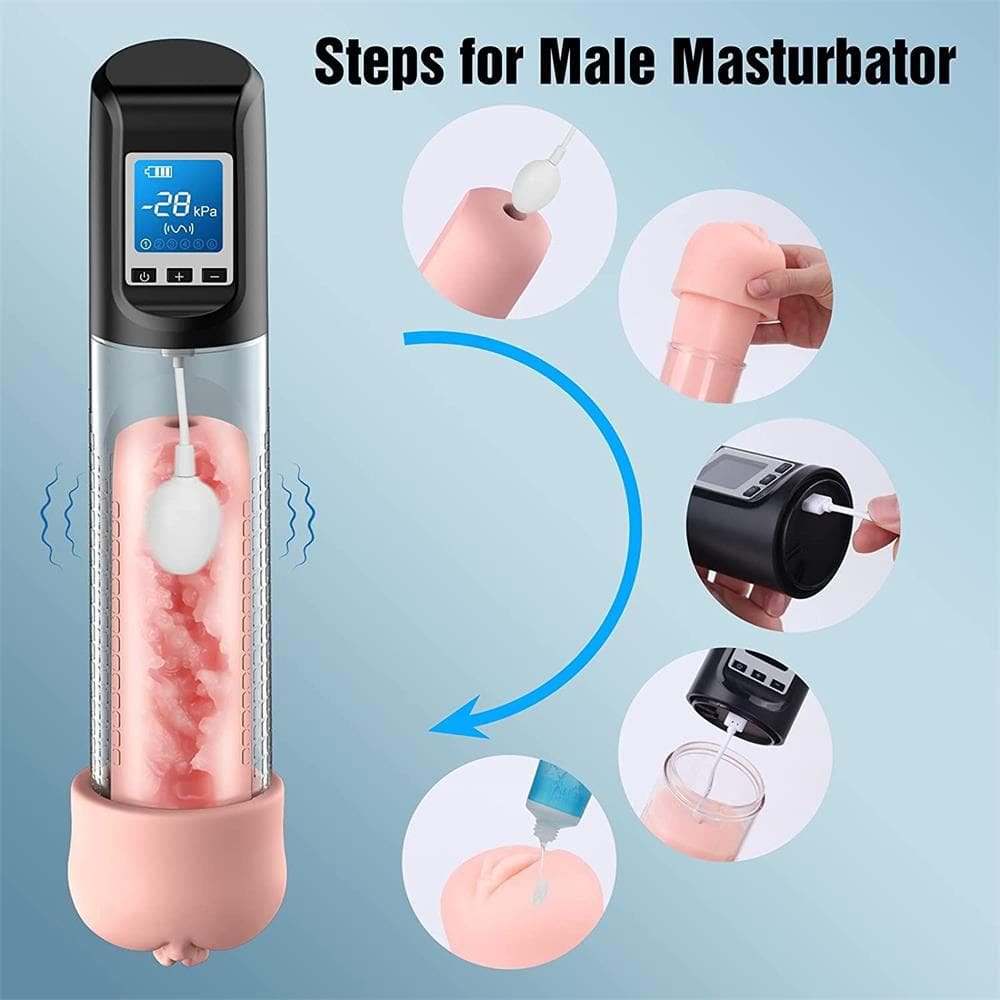 Electric Penis Pump Vacuum Suction Pussy Sleeve Adorime