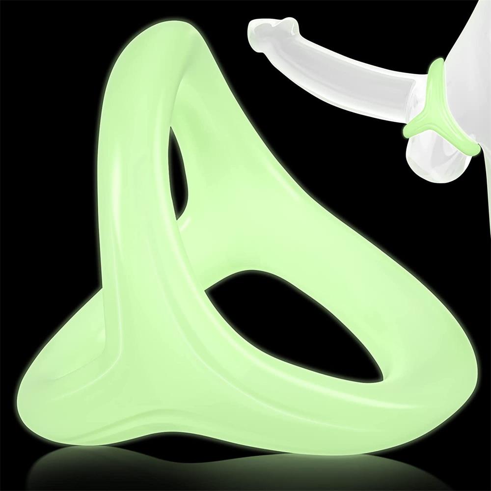 3-in-1 Silicone Penis Ring: Ultra Soft Cock Ring for Men - Enhance Stamina,  Prolong Sex, No Vibration - 3 Different Sizes for Couples!