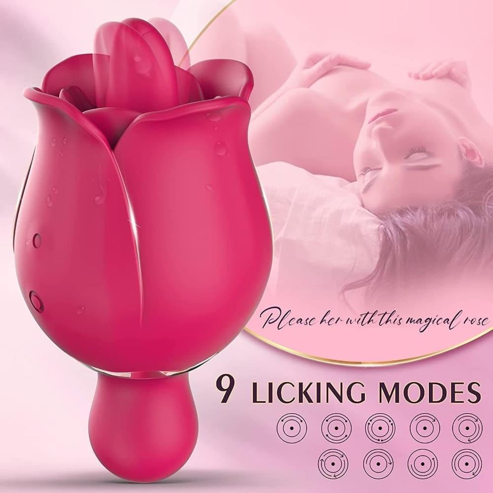 Rose Tongue Licking Toy | Rose Tongue Licking Vibrator | Adorime
