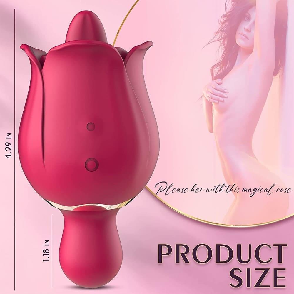 Rose Tongue Licking Toy | Rose Tongue Licking Vibrator | Adorime