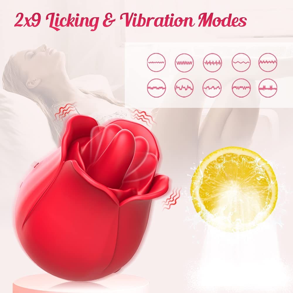 Vibrating Rose Stimulator | Rose Licking Vibrator | Adorime