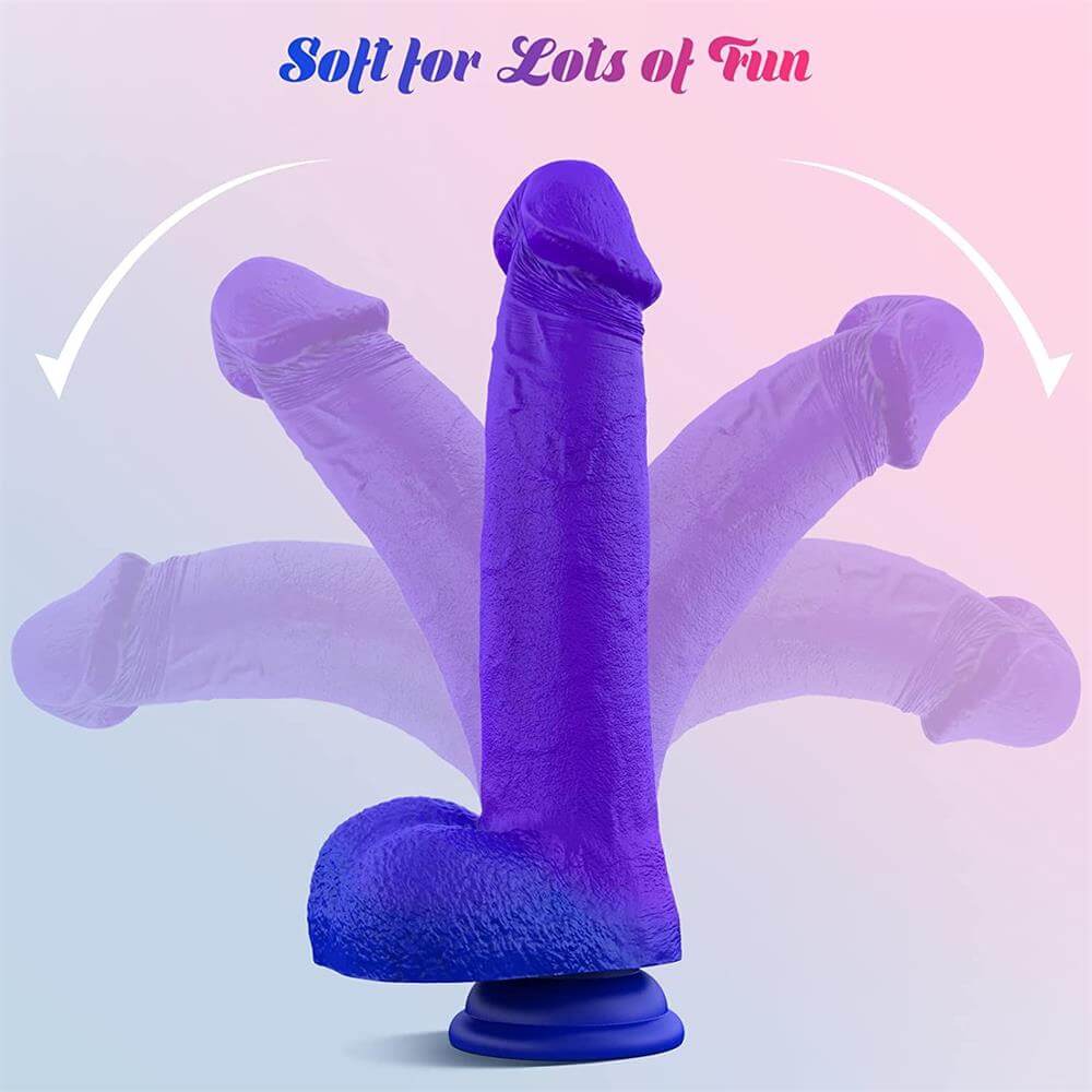 Color Changing Dildo | Flexible Silicone Dildo | Adorime
