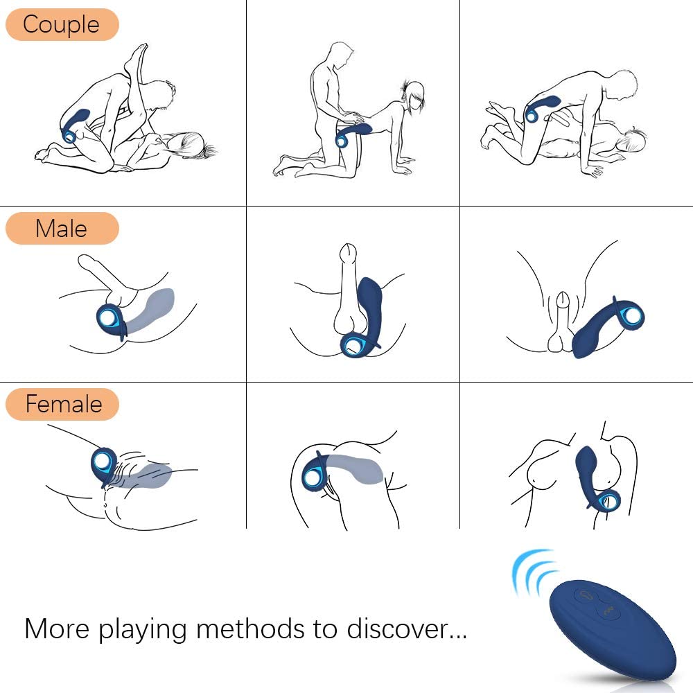 Silicone Anal Plug | Electro Stim P-Spot Massagers | Adorime